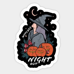 Witches night out Sticker